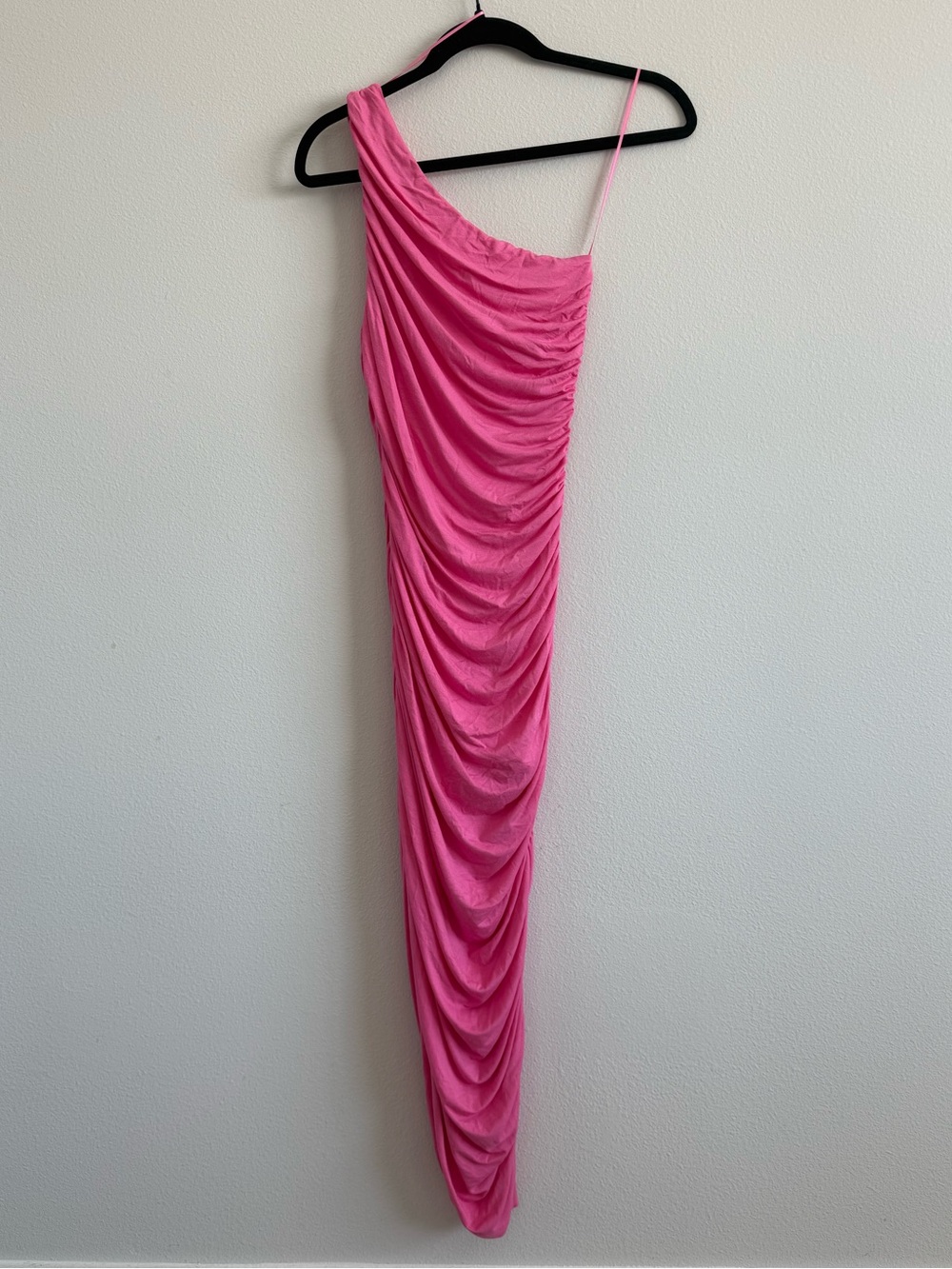 Endless Rose - Bodycon Pink One Shoulder Dress